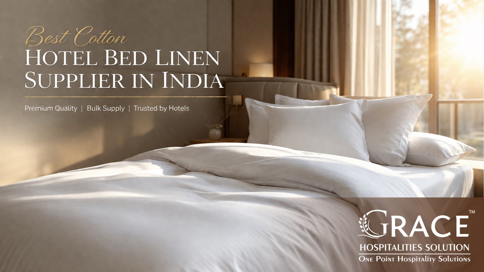 Best Cotton Hotel Bed Linen Supplier in India for Hotels